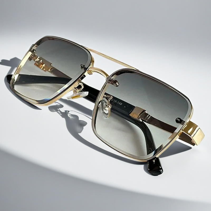 Diego Gold Aviator Sunglasses