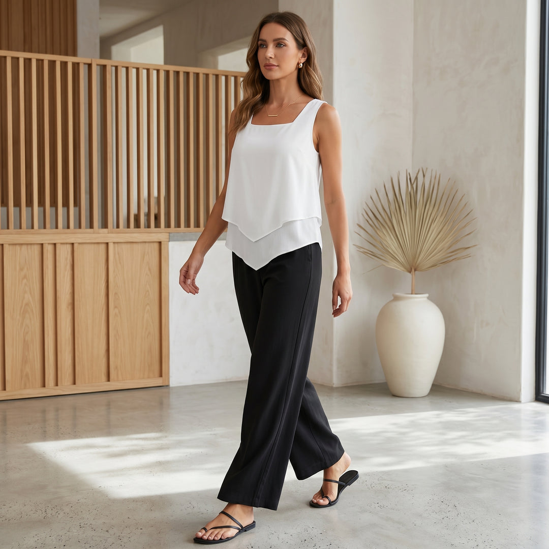 Camille Arden Floral Wide Leg Pant Set