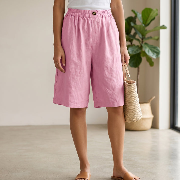 Olivia Breeze Linen Shorts