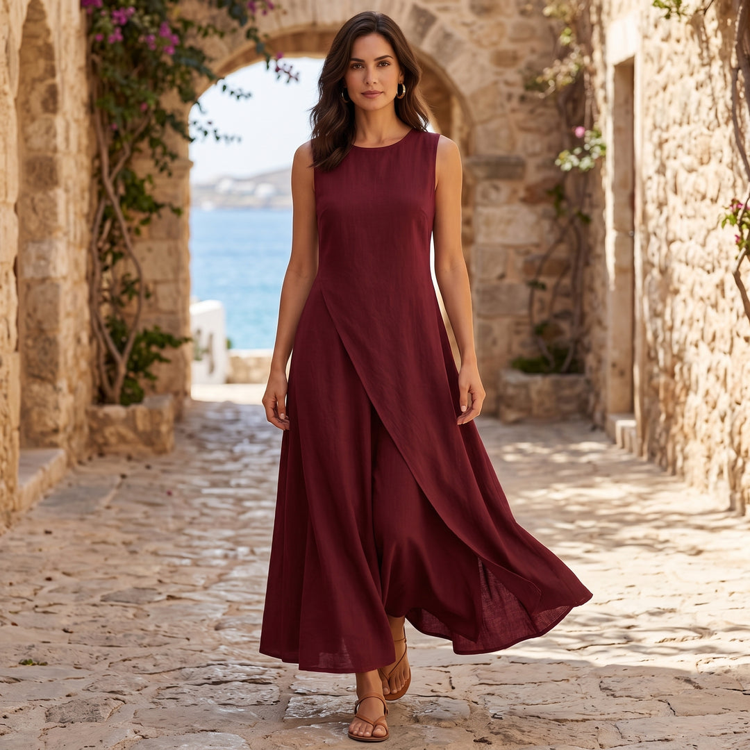 Nadia Asymmetric Maxi Dress