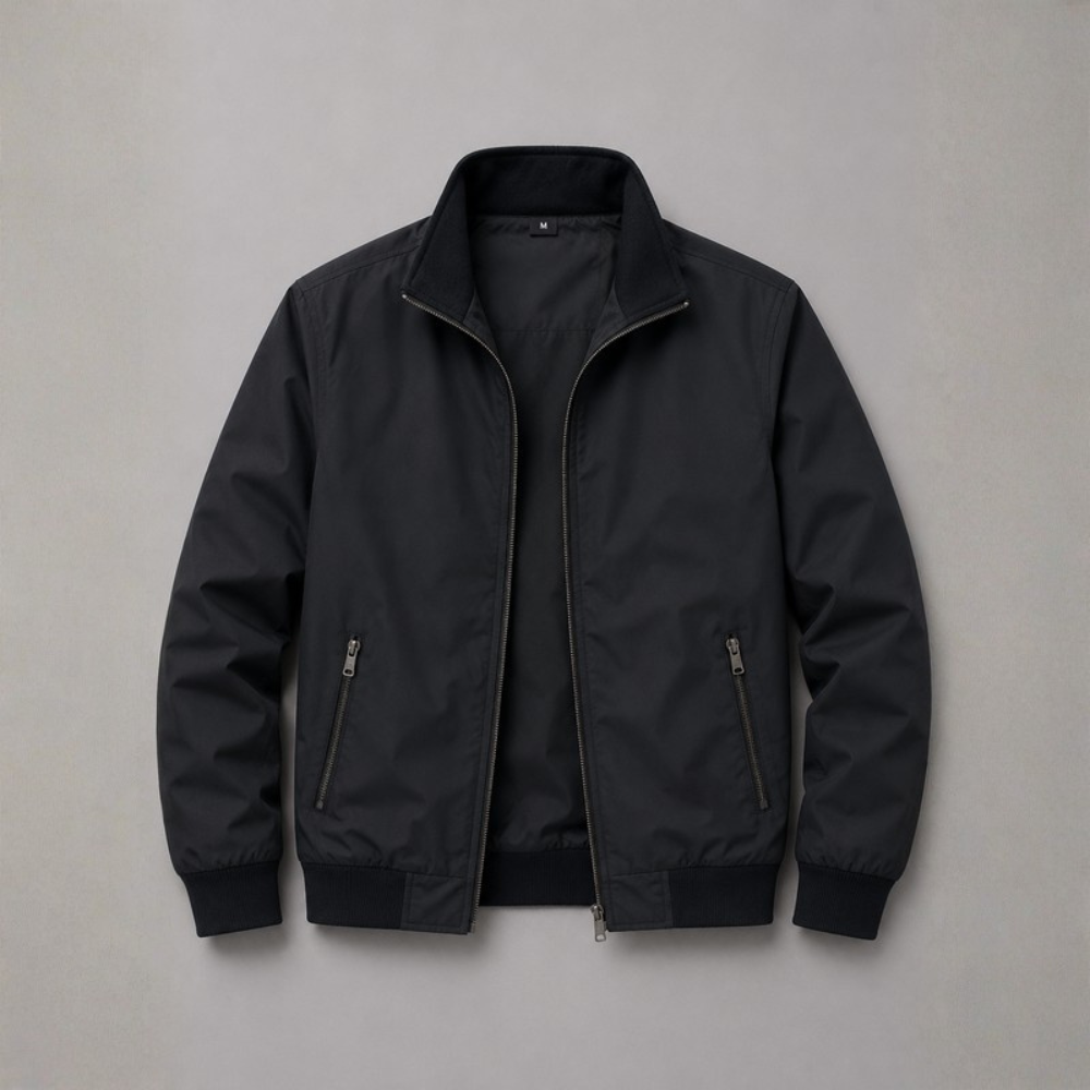 Julian Stand Collar Zip Jacket