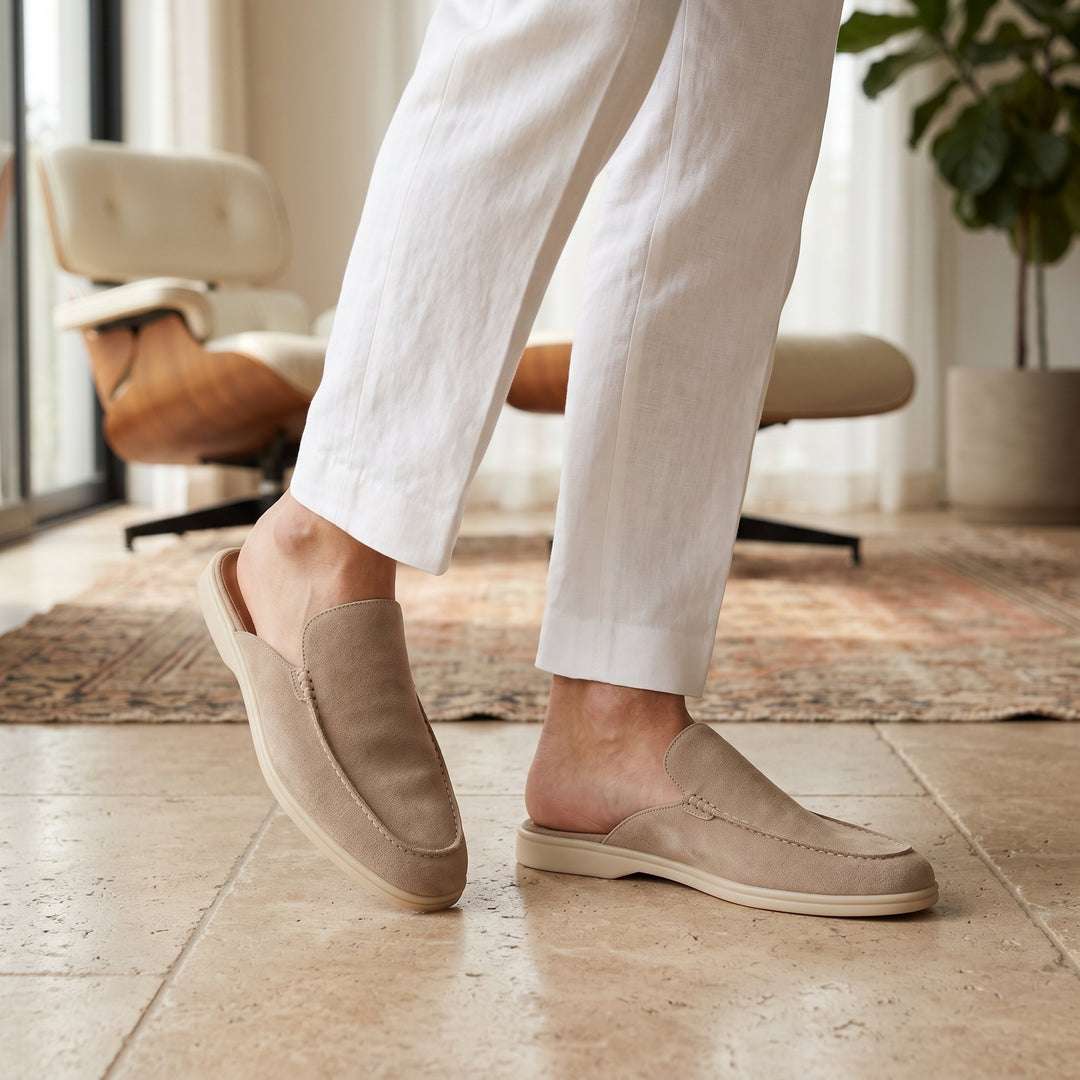 Lorenzo Suede Mule Loafer