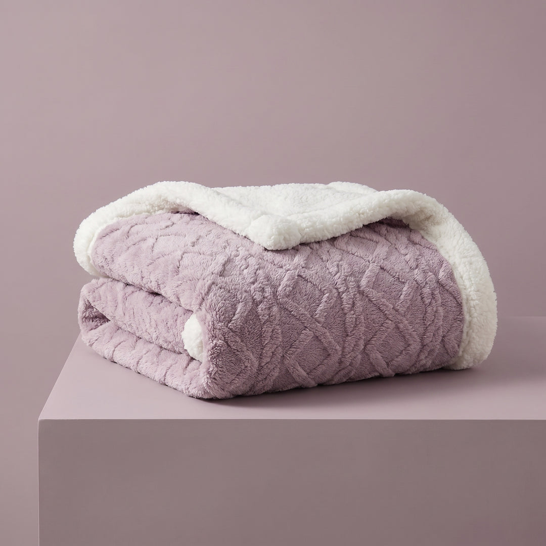 Harper Ridge Sherpa Fleece Throw