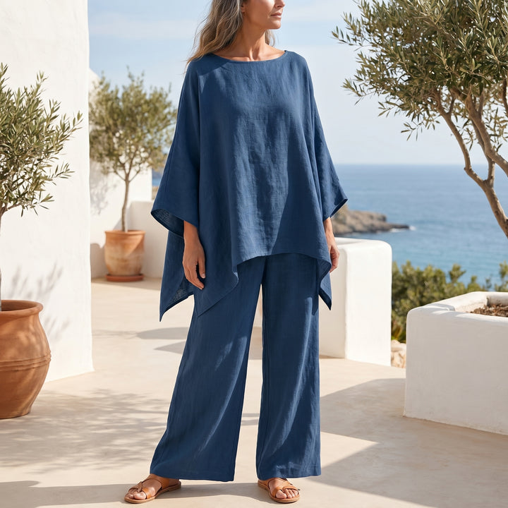 Seraphine Vale Linen Wide Leg Pant Set