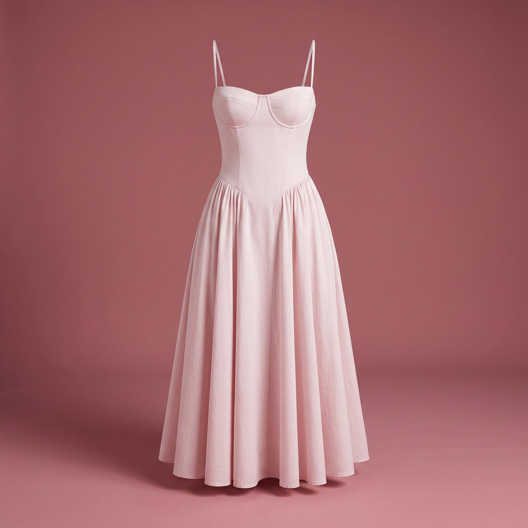 Aurelia Hart Corset Midi Dress