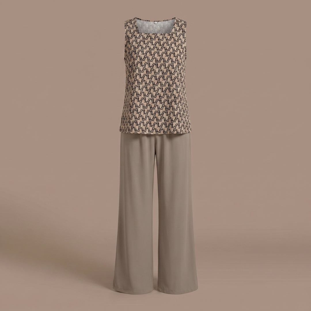 Camille Arden Floral Wide Leg Pant Set