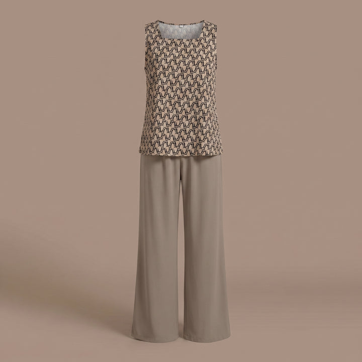 Camille Arden Floral Wide Leg Pant Set