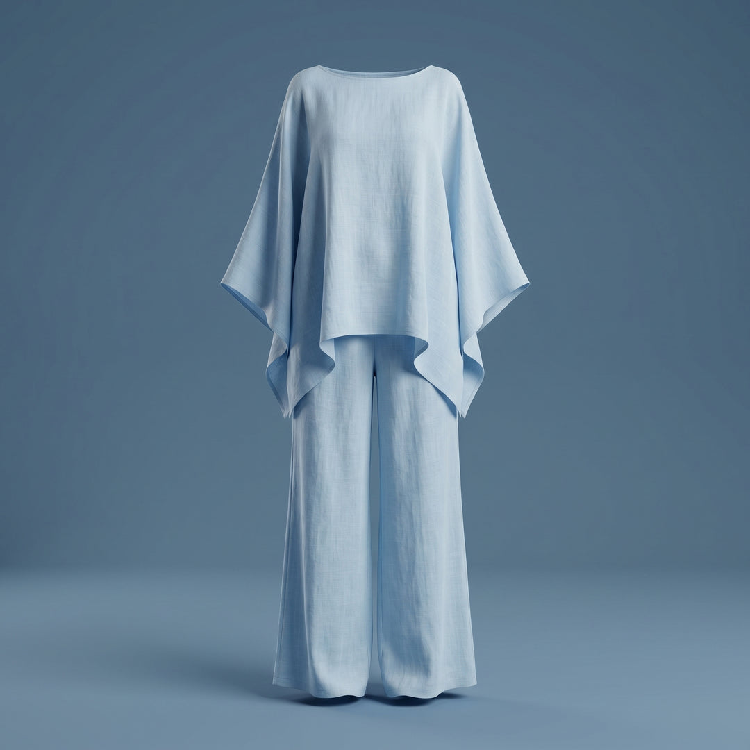 Seraphine Vale Linen Wide Leg Pant Set
