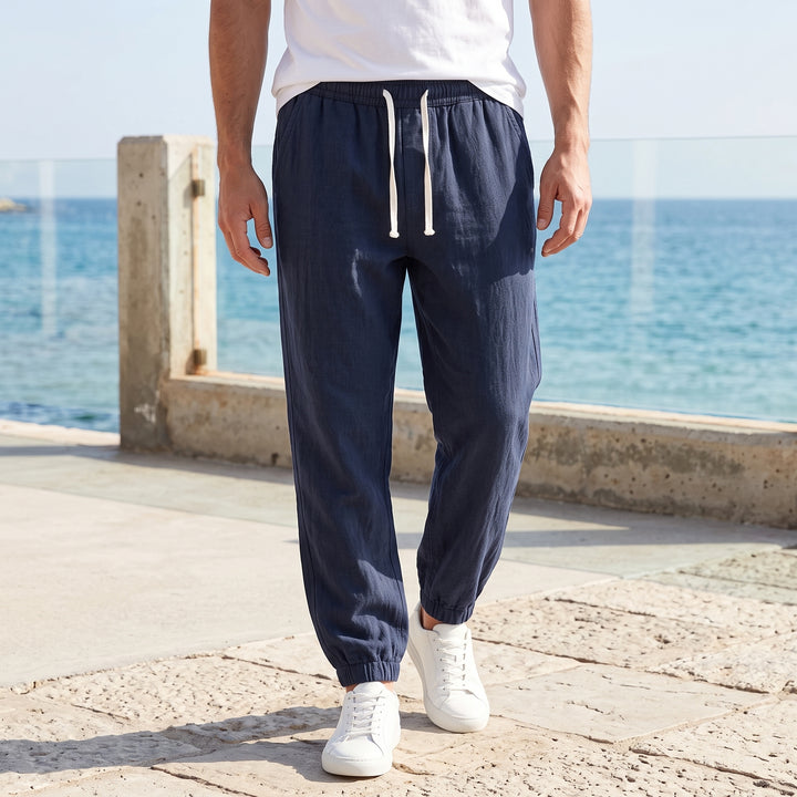 Elliot Hayes Linen Jogger Trousers