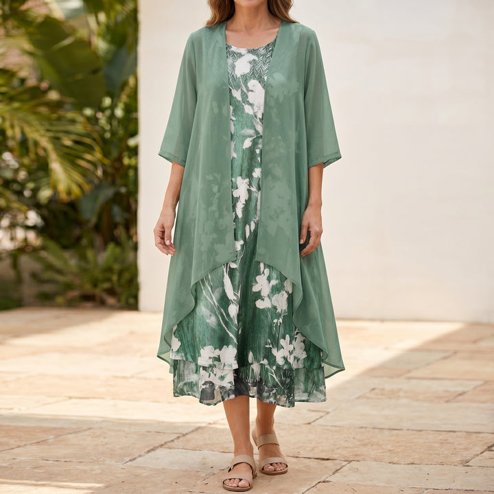 Celeste Monroe Layered Floral Dress