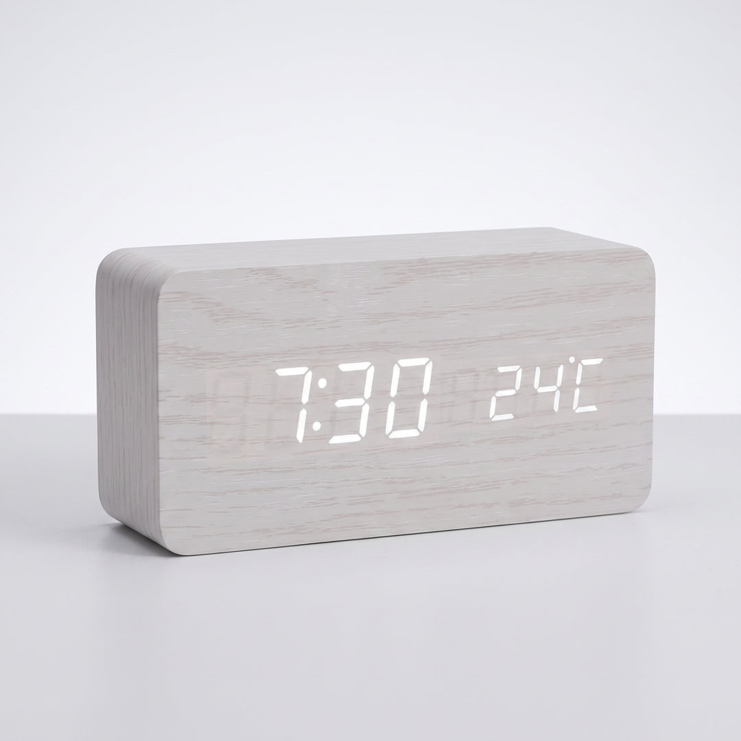Felix Grant LED Wooden Clock