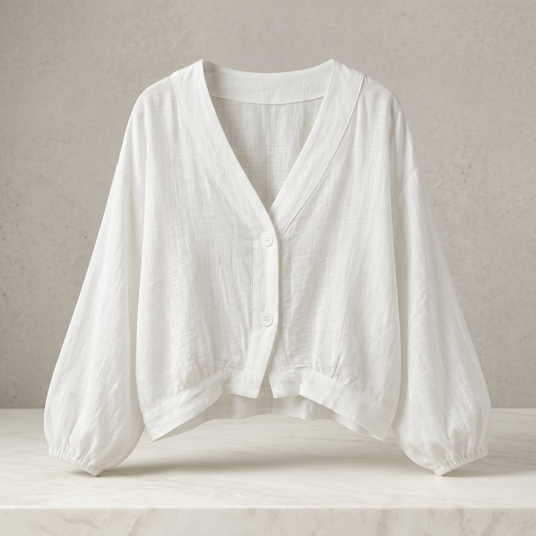 Aurelia Breeze Button Blouse