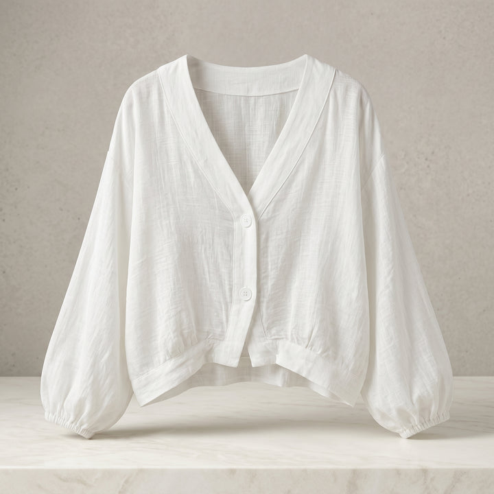 Aurelia Breeze Button Blouse