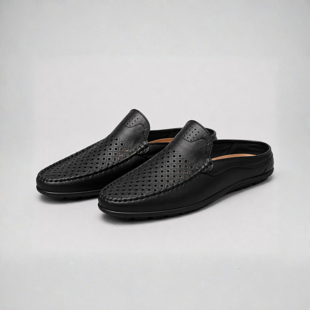 Antonio Perforated Leather Loafer