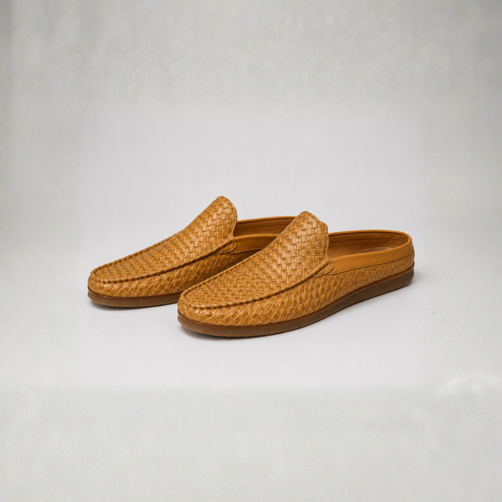 Sebastian Woven Leather Mule