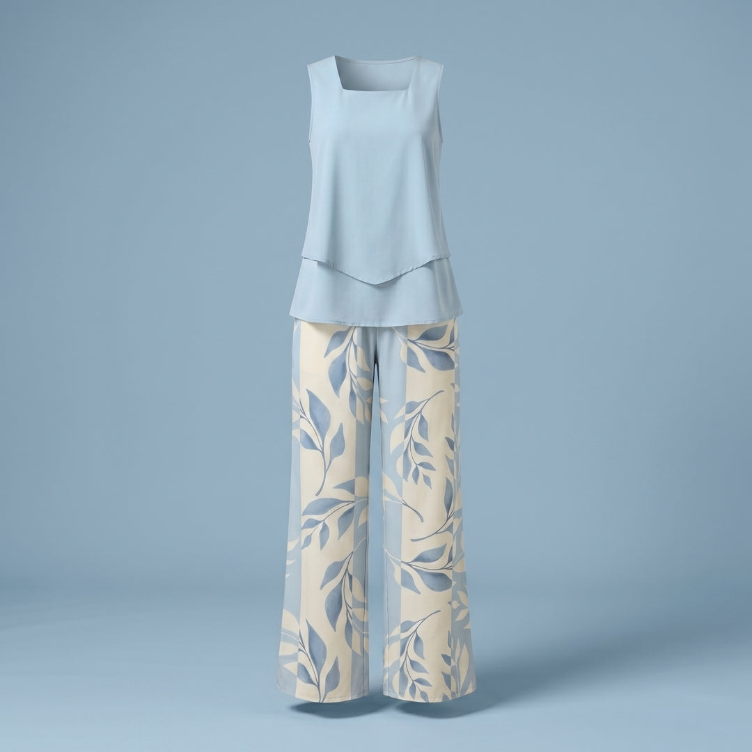 Camille Arden Floral Wide Leg Pant Set