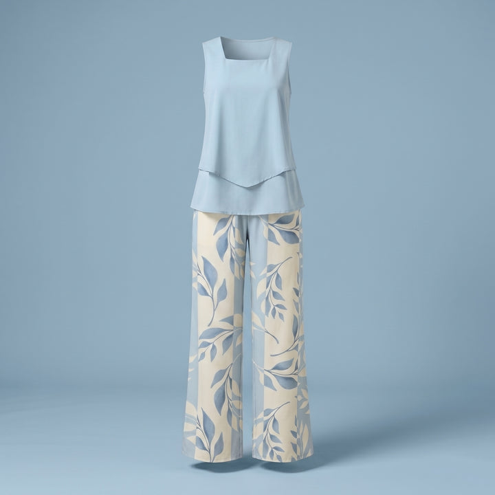 Camille Arden Floral Wide Leg Pant Set