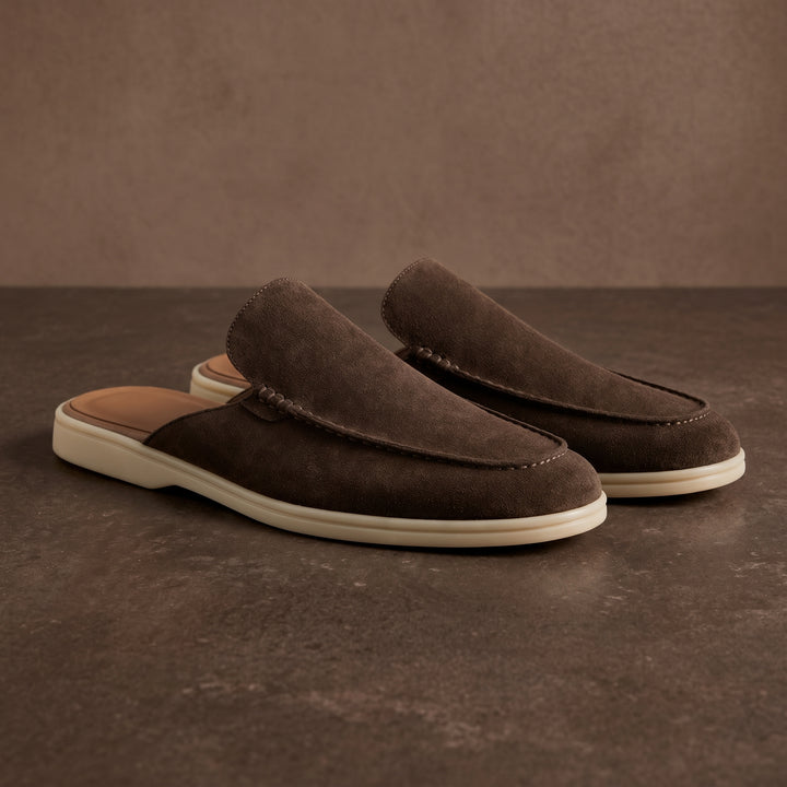 Lorenzo Suede Mule Loafer