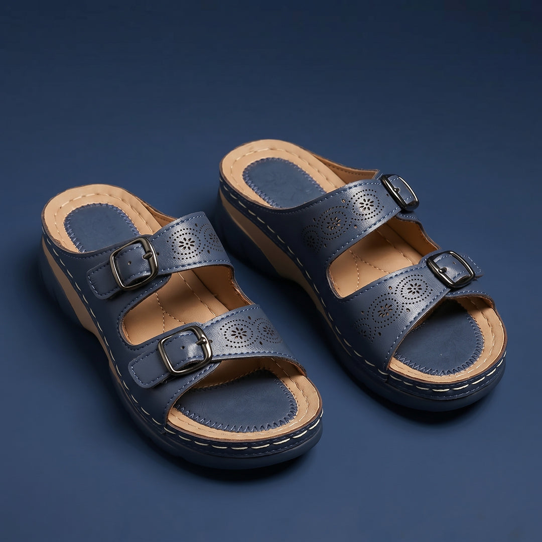 Madeline Comfort Buckle Sandals