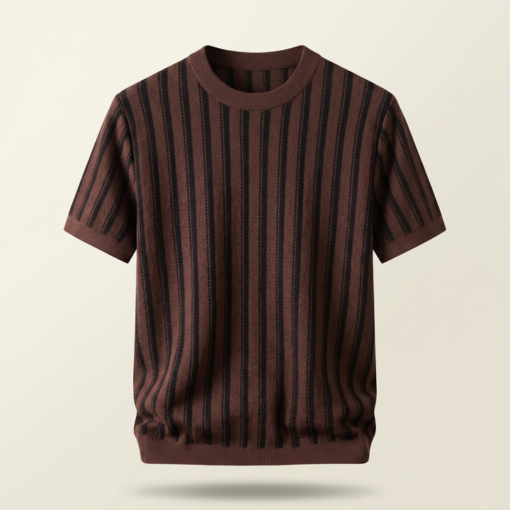 Roman Striped Knit Crew Shirt