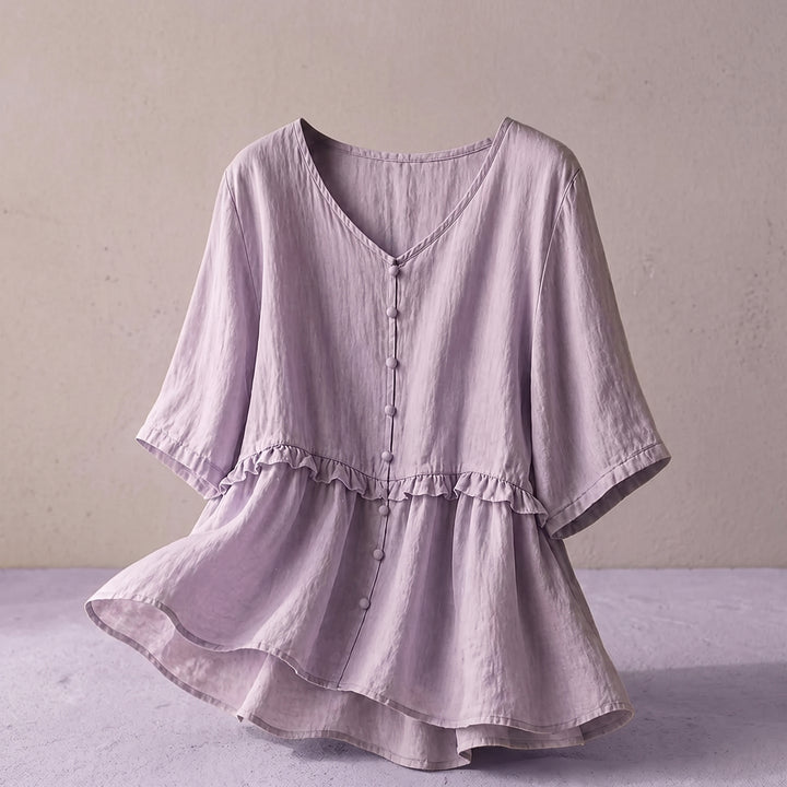 Elowen Ruffle Peplum Blouse