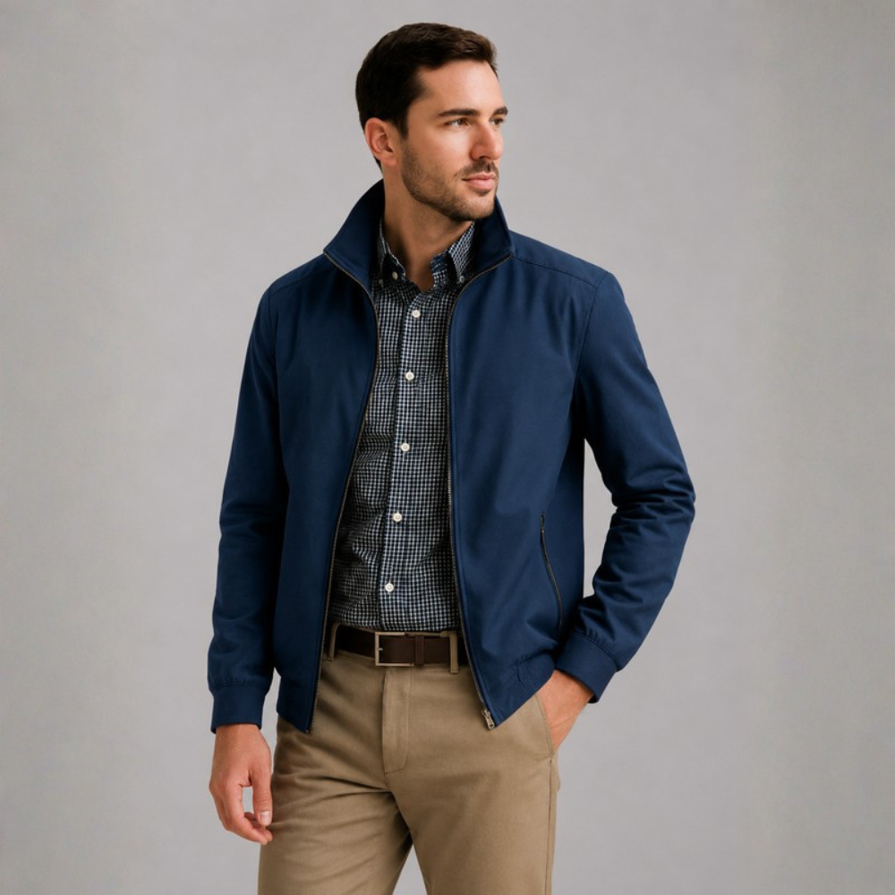 Julian Stand Collar Zip Jacket