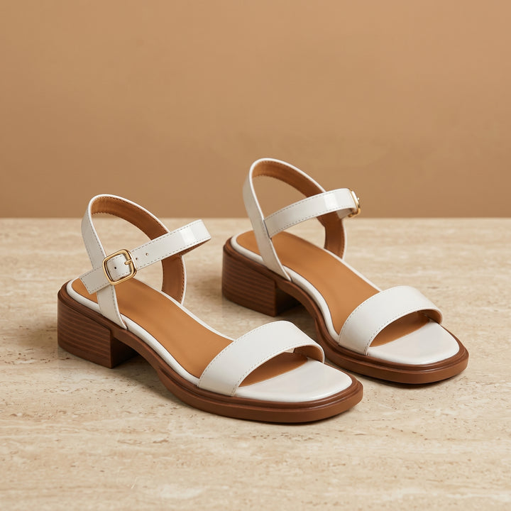Elena Ankle Strap Flat Sandals