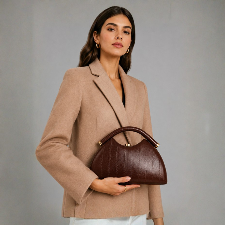 Rosalind Curved Frame Clutch