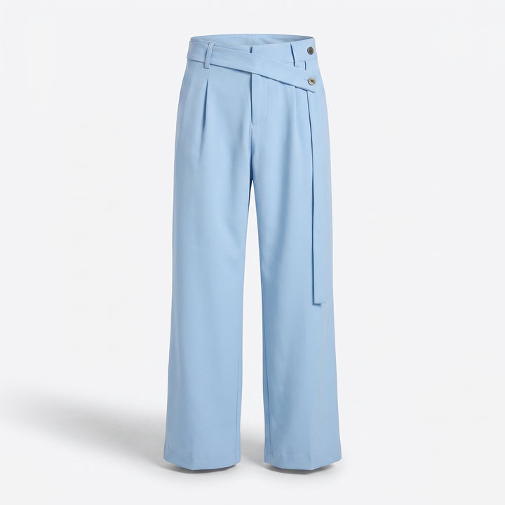 Luca Linen Blend Wide Leg Trousers