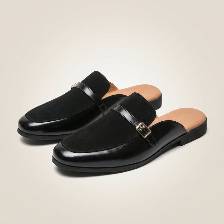 Soren Buckle Backless Mule Shoe