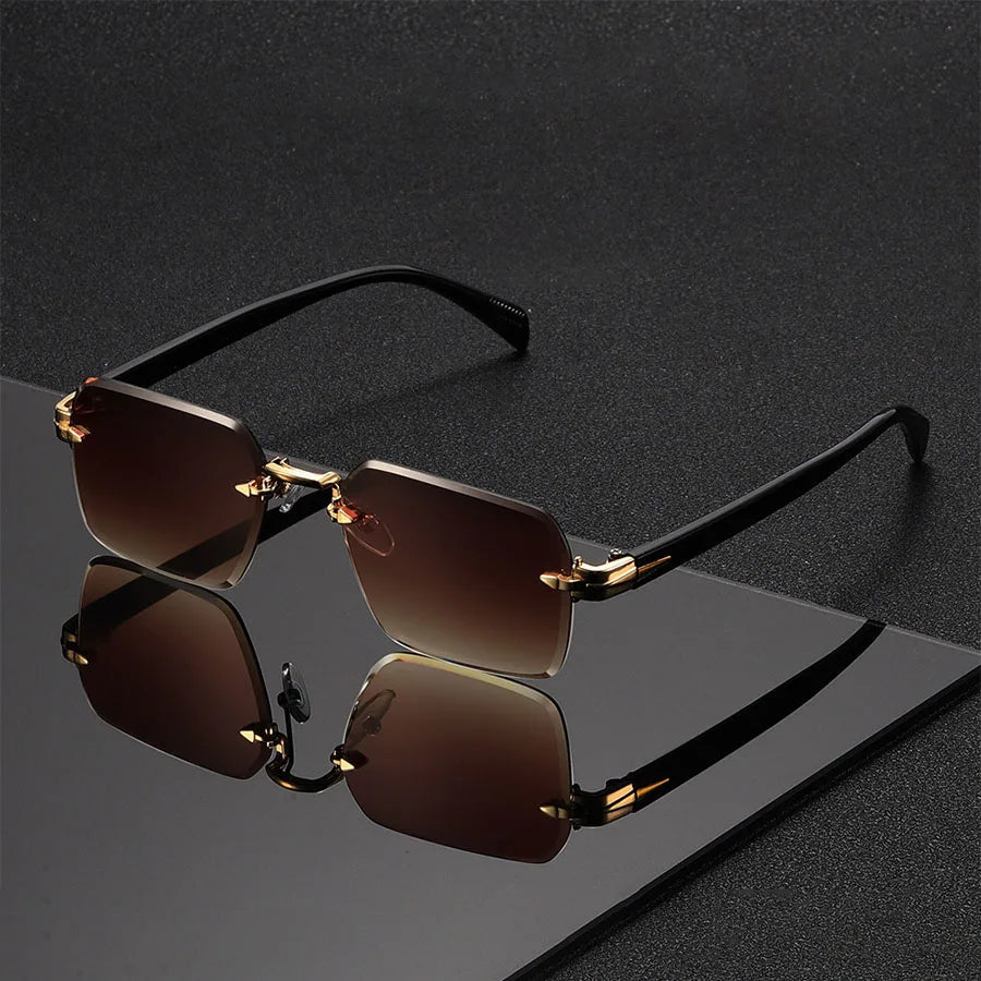 Emmett Rimless Gradient Sunglasses