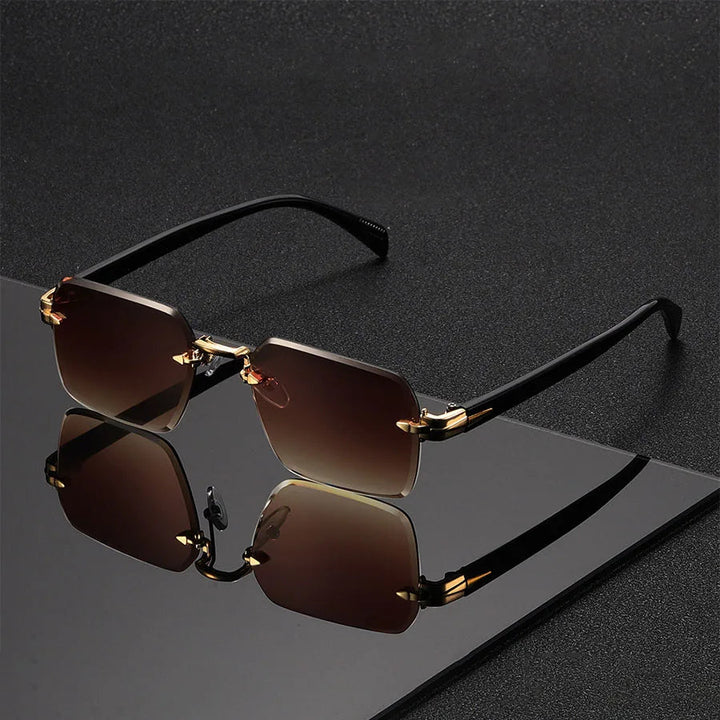 Emmett Rimless Gradient Sunglasses
