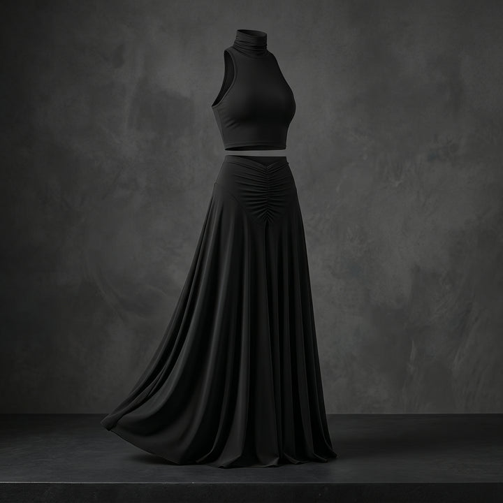 Serena Halter Maxi Skirt Set