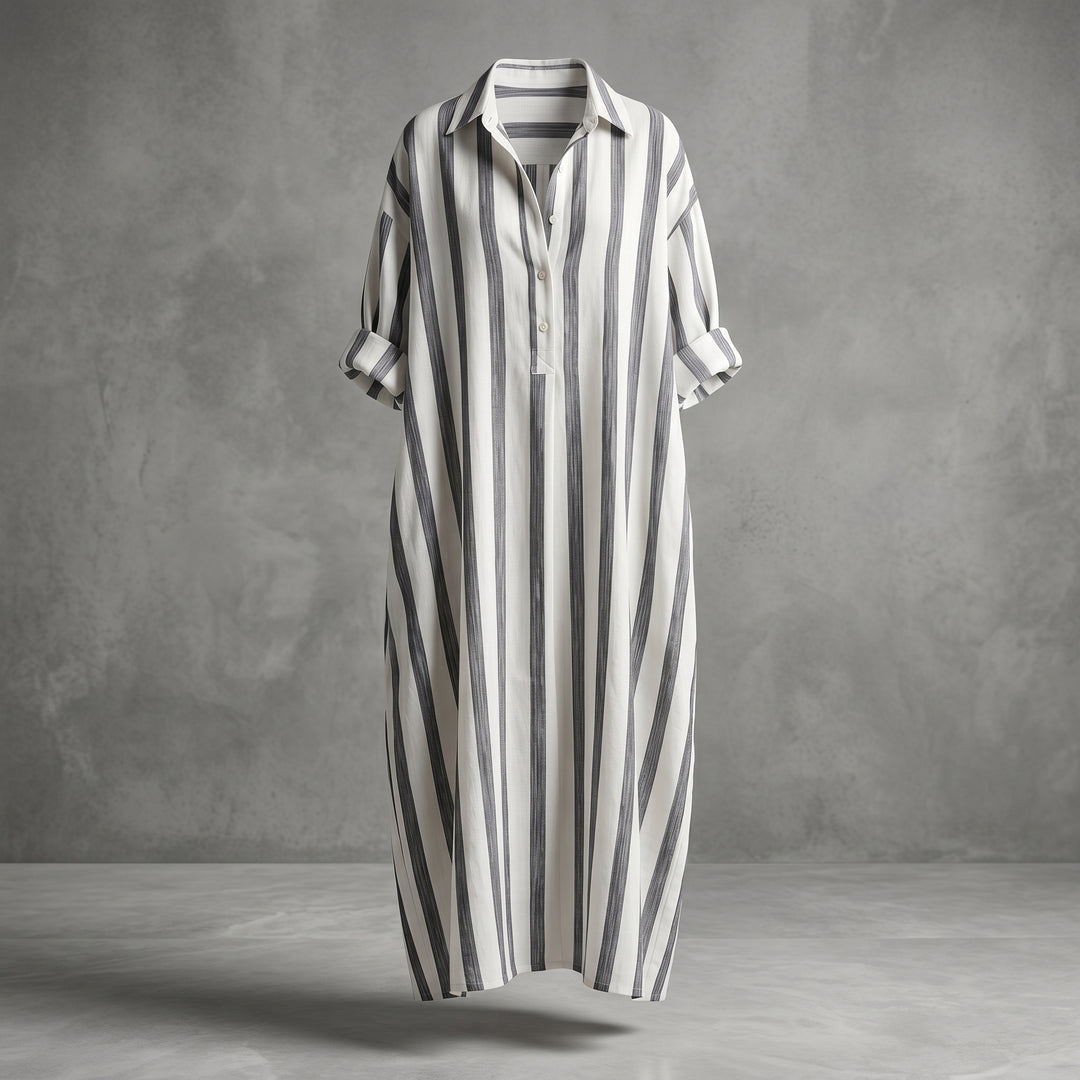 Mila Striped Shirt Dress