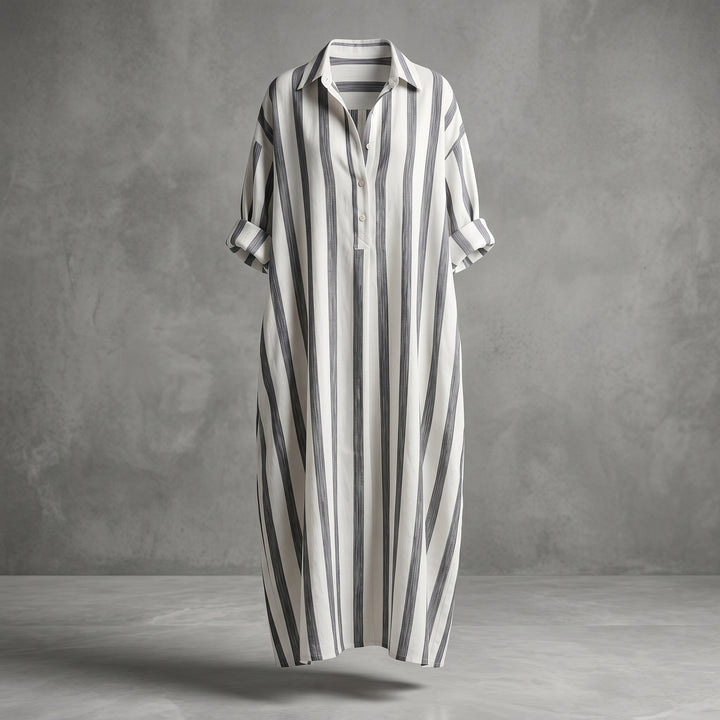 Mila Striped Shirt Dress