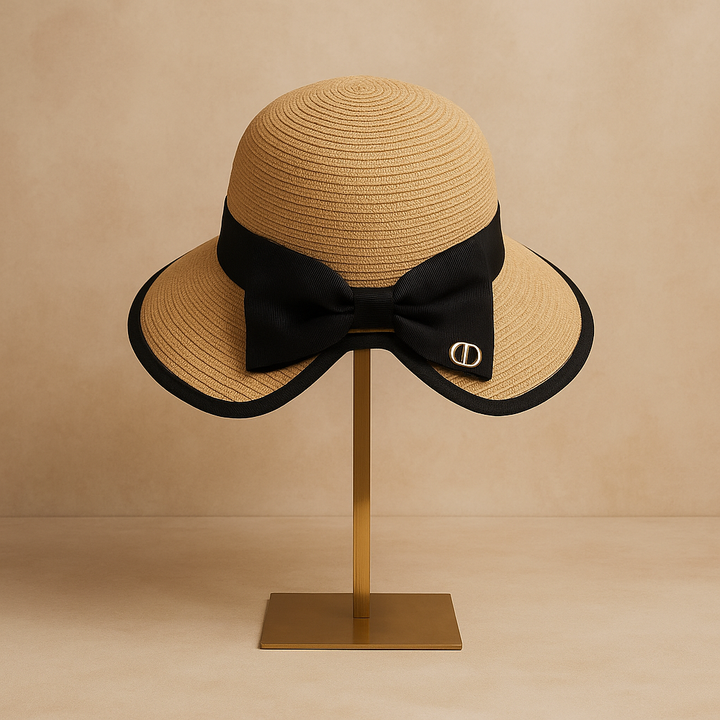 Camille Bow Straw Hat
