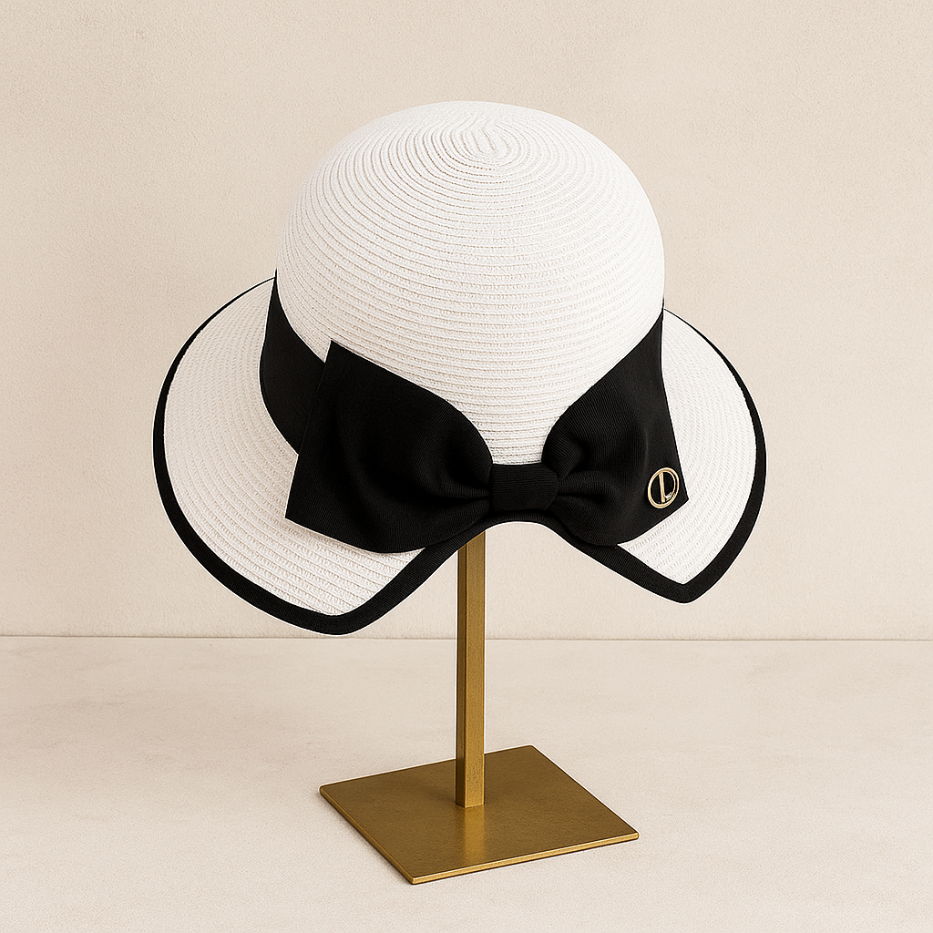 Camille Bow Straw Hat