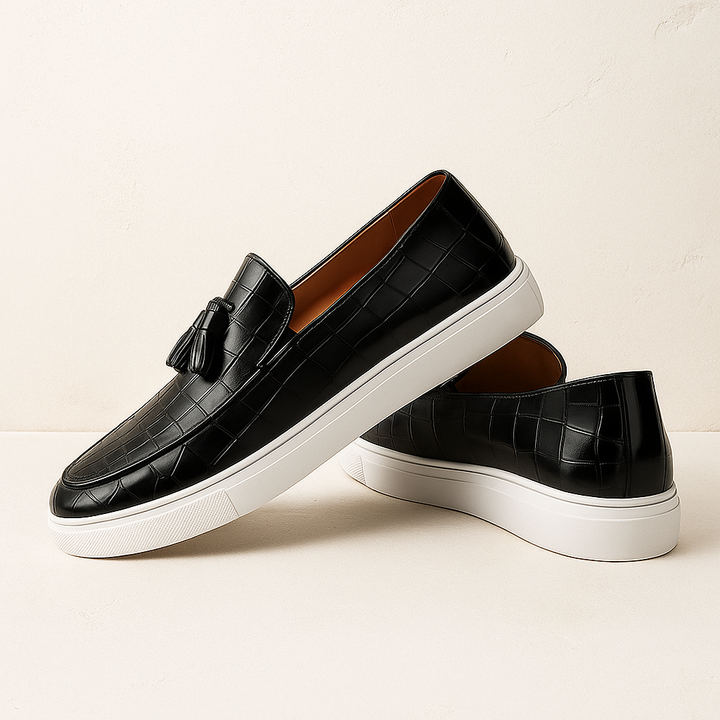 Grayson Blanc Tassel Loafers