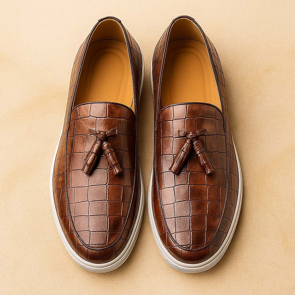 Grayson Blanc Tassel Loafers