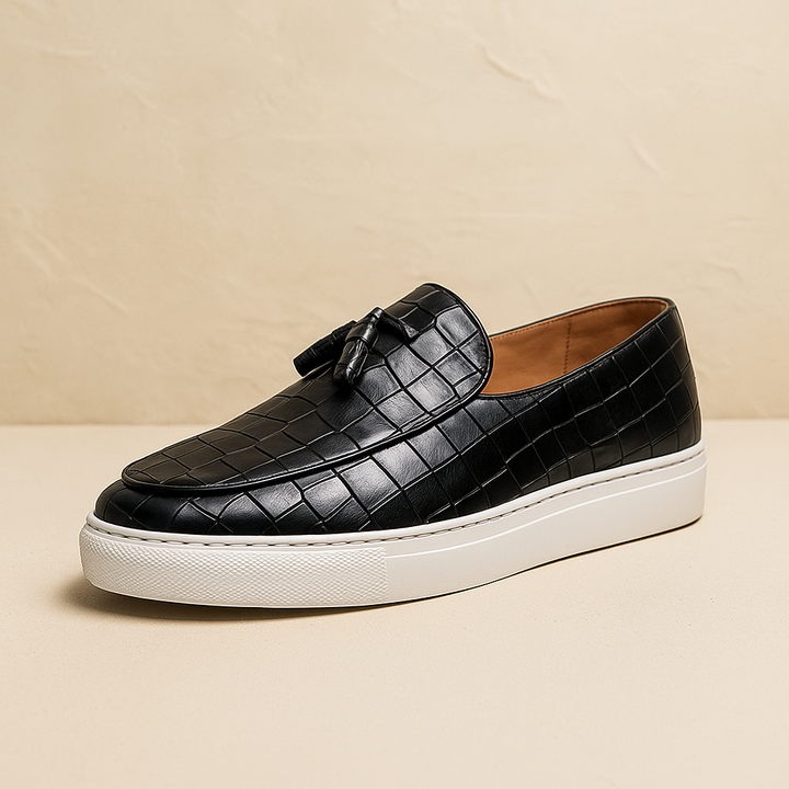 Grayson Blanc Tassel Loafers