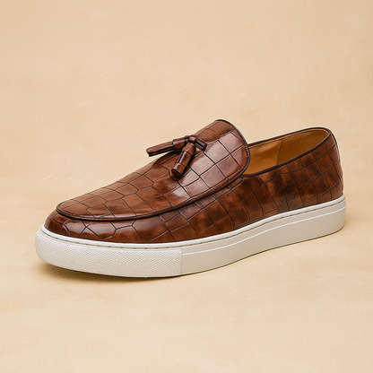 Grayson Blanc Tassel Loafers