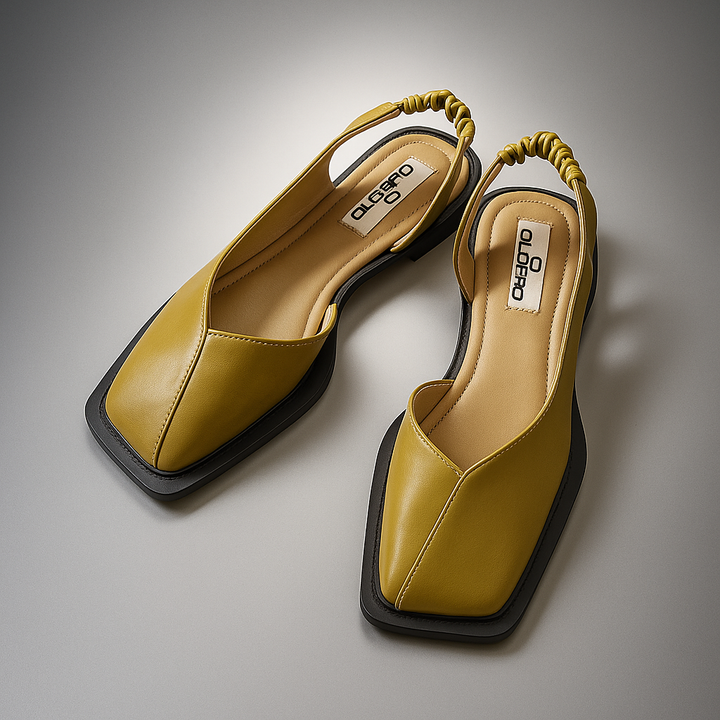 Elara Square Toe Flats