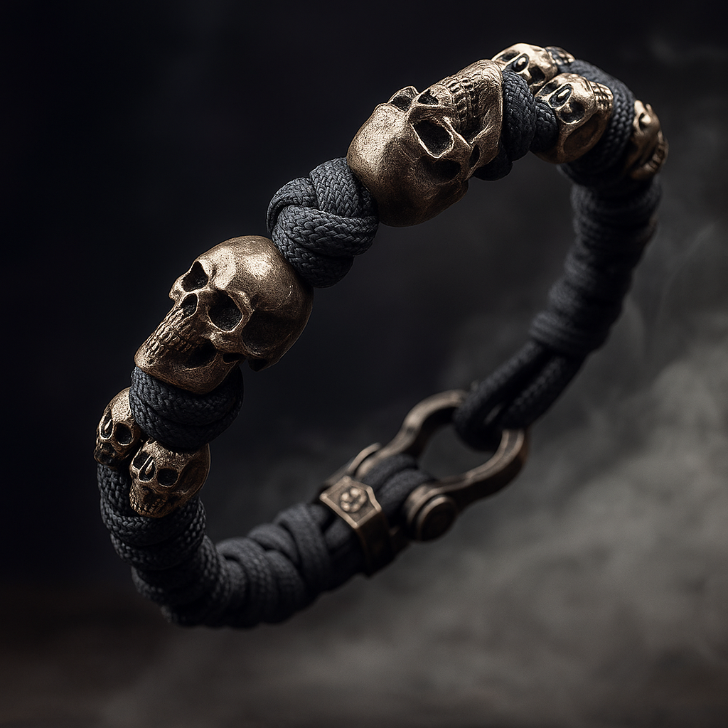 Iron Skull Cord Bracelet