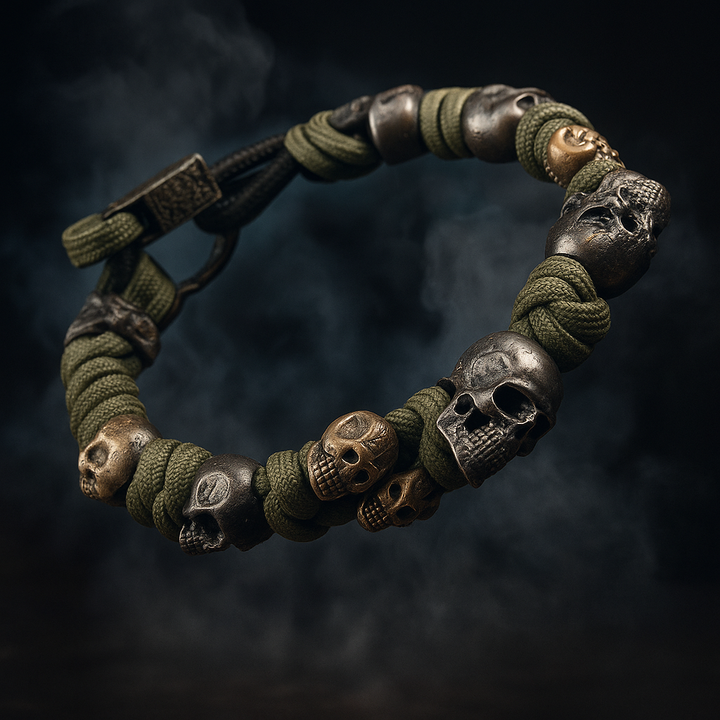 Iron Skull Cord Bracelet
