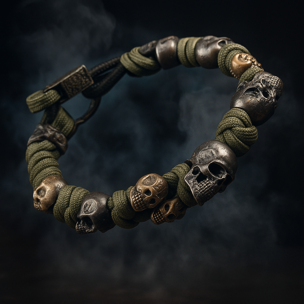 Iron Skull Cord Bracelet