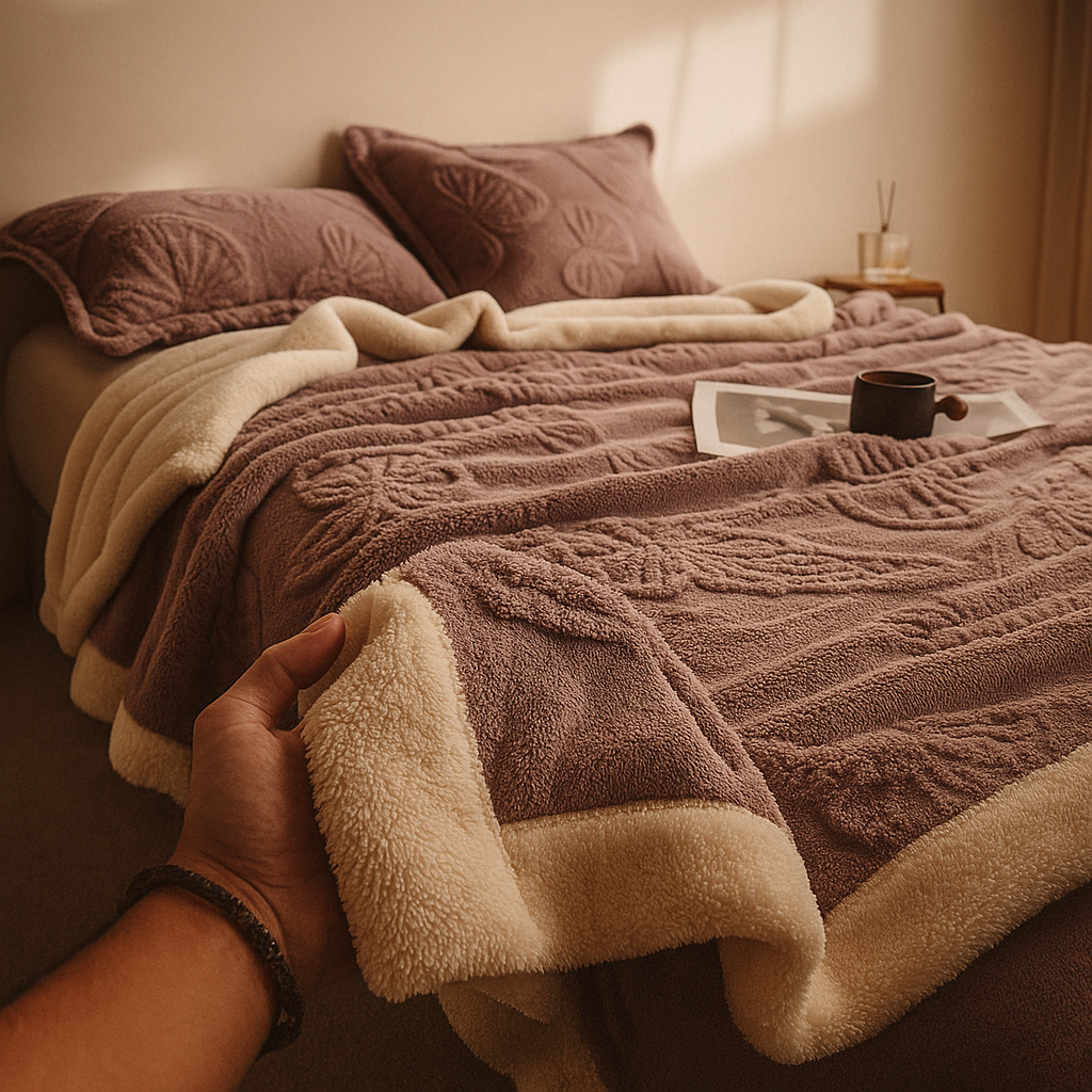 Luna Plush Butterfly Blanket