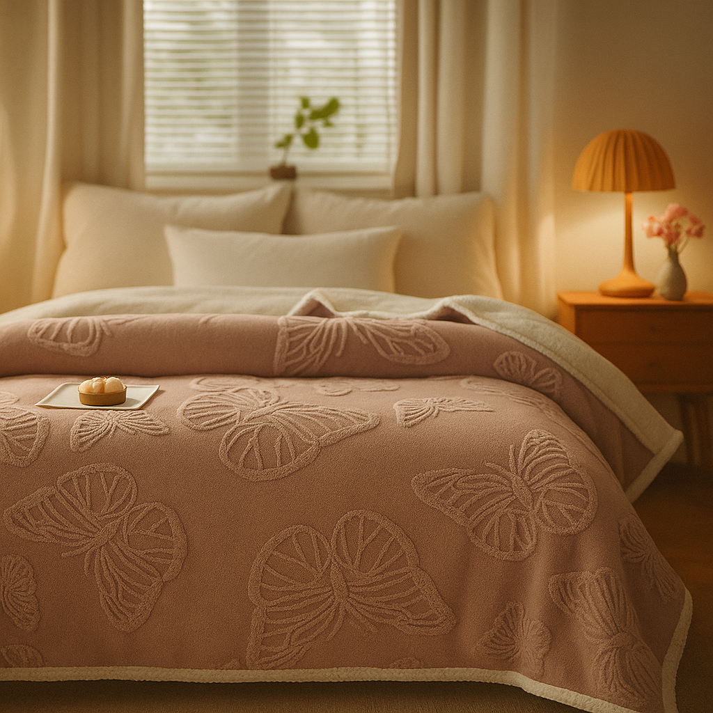 Luna Plush Butterfly Blanket