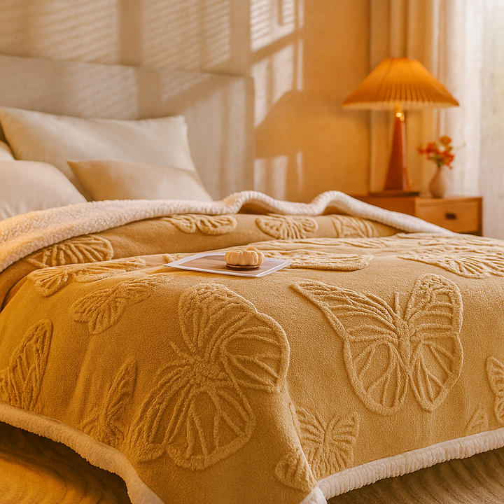 Luna Plush Butterfly Blanket