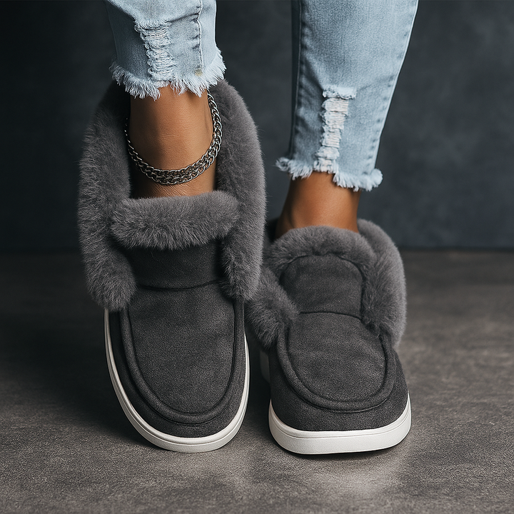 Aurora Suede Fur Boots