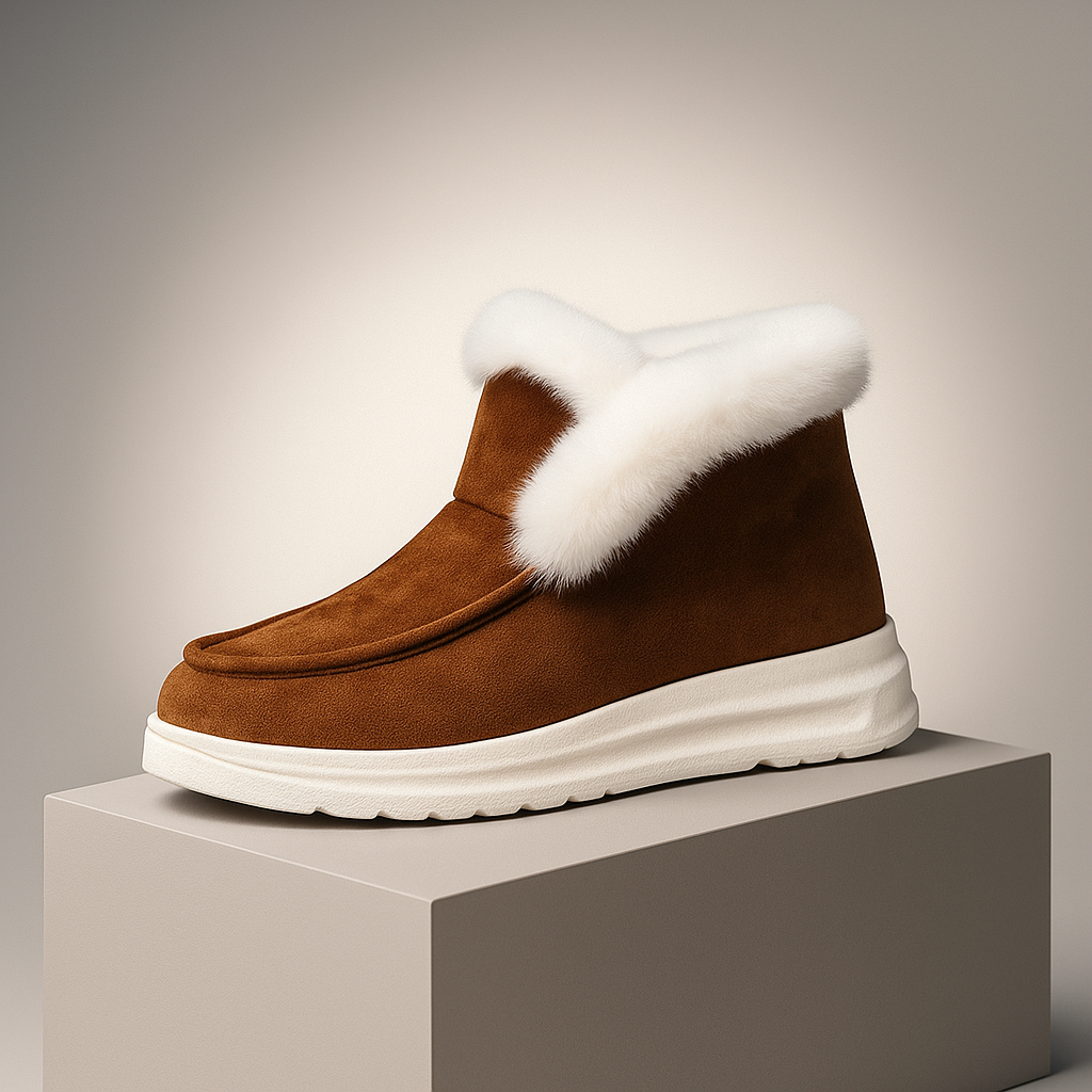 Aurora Suede Fur Boots